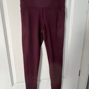 Victoria's Secret Deep Purple Studio Leggings Sz 4